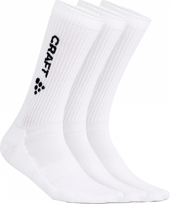 Craft - Ktg 3 Pack Socks - Weiß & schwarz