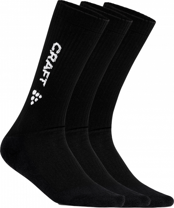 Craft - Ktg 3 Pack Socks - Svart & vit