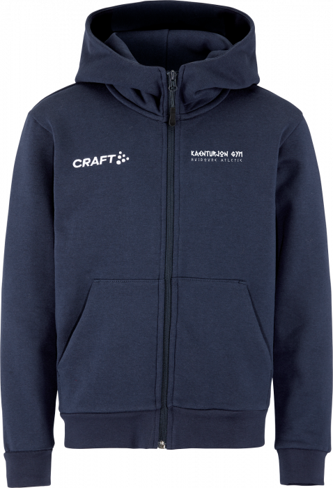 Craft - Kg Hoodie W. Zip Kids - Blu navy