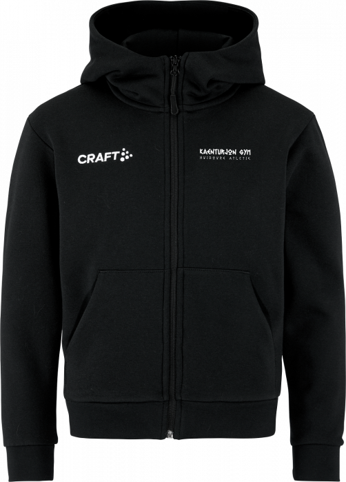 Craft - Kg Hoodie W. Zip Kids - Preto